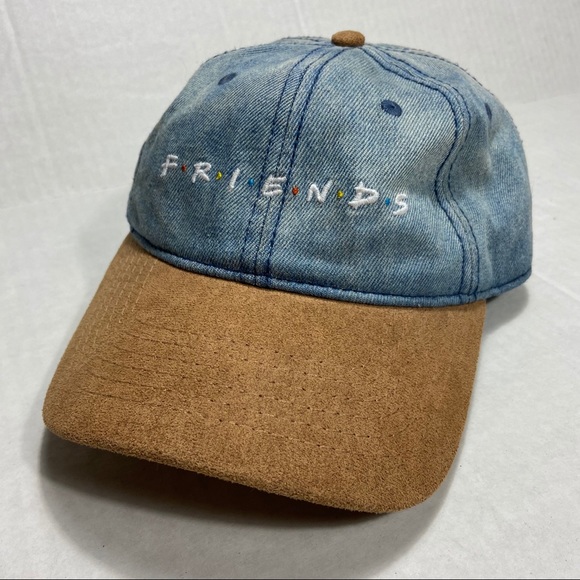 Denim Spell Out Strapback Hat Cap 